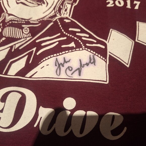 John Campbell t-shirt SIGNED and w/Bill O'Donnell Autograph harness racing Men M - Picture 3 of 4